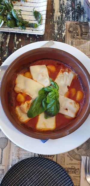 Vegan gnocchi at 13 Bistrot in Fuerteventura