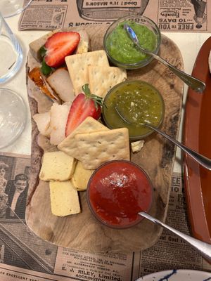 Cheese platter  at 13 Bistrot in Fuerteventura