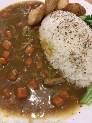 Vegan signature curry  at DéLáiSù 得來素 in Tainan