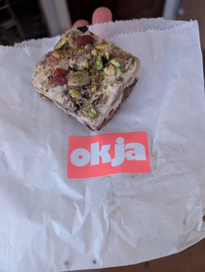 Fig & walnut shortbread. SO GOOD at Okja - Camps Bay in Cape Town