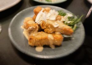 Fried tofu / kafir / soja / kokos at Superkelly in Ghent