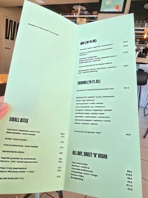 Menu food at Superkelly in Ghent