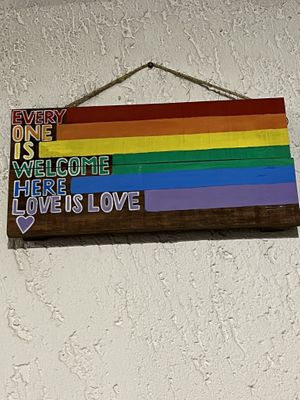 ❤️🧡💛💚💙💜  at Vegan Style in Cancun