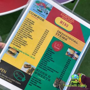 Combo menu at Screaming Vegan in Roanoke