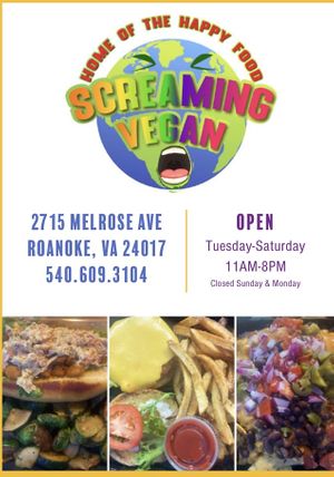 Screaming vegan  at Screaming Vegan in Roanoke