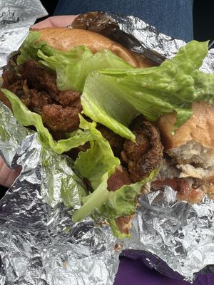 Po boy   at Screaming Vegan in Roanoke