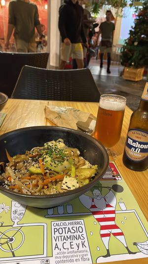 Vegan Pad Thai - totally boring taste, noodles not authentic   at Mr Kale in Gran Canaria