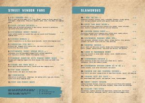 Menu at Mama San in Nelson