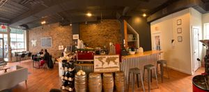 Pano of the cafe  at Valkyrie Coffee Roasters in Chester