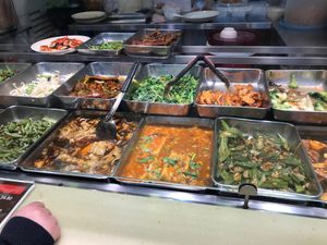杂菜饭 various of vegetables at Fu Yuan 福缘素食 - Blk 58 Bedok South in East Singapore