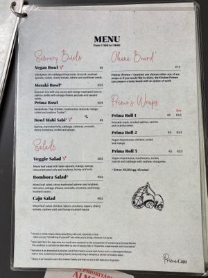 Menu #Veganuary at Prima Caju in Funchal