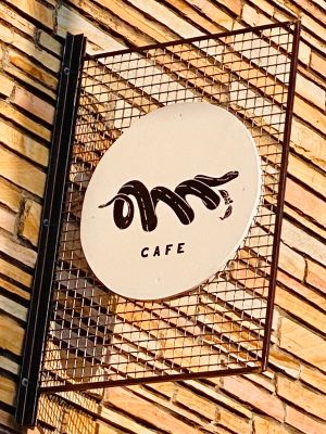 Building signage. at Rattlesnake Cafe in Broken Arrow