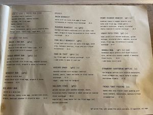 Menu at Maidens Lane in Katherine East