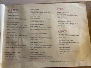 Menu at Maidens Lane in Katherine East