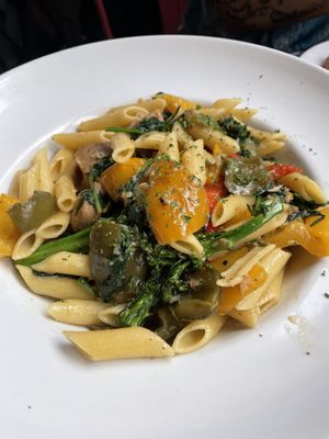 Italian sausage pasta  at Prato 850 in Commack