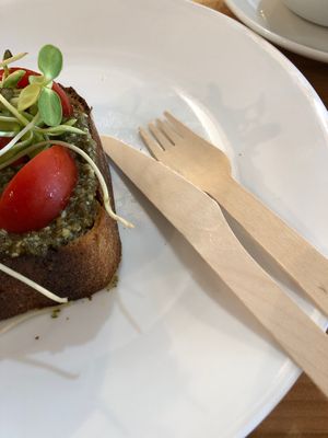 Extra credit for wooden utensils Instead of plastic !  at Twenty Below Coffee Co in Moorhead