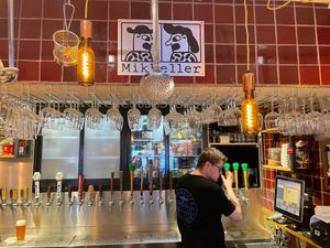 Barkeep at Mikkeller Morebeer at Mikkeller Morebeer in Amsterdam