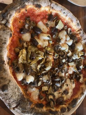 Capricciosa pizza  at Antica in New Farm