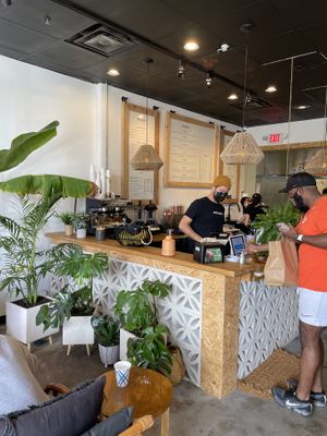 Inside at Purple Ocean Superfood Bar in Orlando