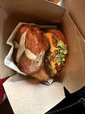 Domes burger  at Purple Ocean Superfood Bar in Orlando