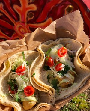 Taco Tuesday fish less tacos special at Succulent Vegan Tacos in Nashville