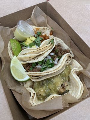 Tacos to go at Succulent Vegan Tacos in Nashville