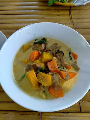 Pumpkin curry at Reach Plant Based Kitchen in Phuket
