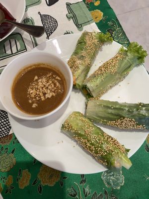 My new number 1 fav spring roll in the world    at Reach Plant Based Kitchen in Phuket