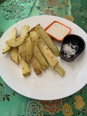 Airfry potatoes   at Reach Plant Based Kitchen in Phuket