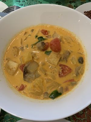 Pineapple curry 🍍🔥  at Reach Plant Based Kitchen in Phuket