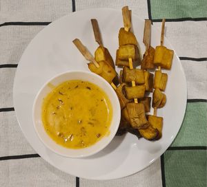 Mushroom satay. Nothing special. at Reach Plant Based Kitchen in Phuket