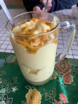 Tropical smoothie was amazing like ice cream  at Reach Plant Based Kitchen in Phuket