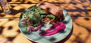 Sandwich de hongos asados. at Chimi Deli Cocina Natural in San Carlos De Bariloche