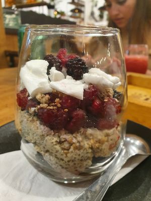 Trifle chia pudding and red fruits at Chimi Deli Cocina Natural in San Carlos De Bariloche