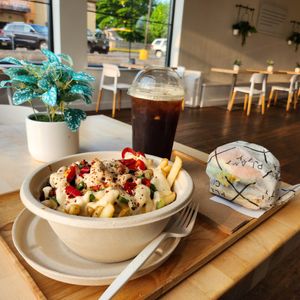 These fries. Oh my goodness, vegan or not eat these. at Plant City X in Middletown