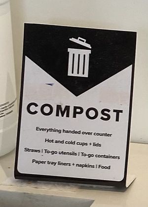 Love that they’re environmentally conscious!  at Plant City X in Middletown