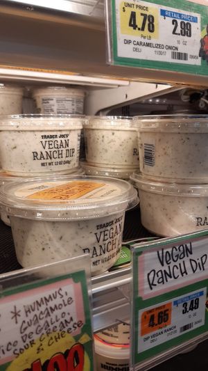 Vegan ranch at Trader Joe's in Boston