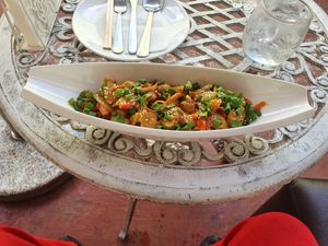 A free interpretation of Pad Thai at EatWise in Santo Domingo