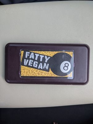 Buzzer thing to let you know when your food is ready! at Fatty Vegan in Ventura