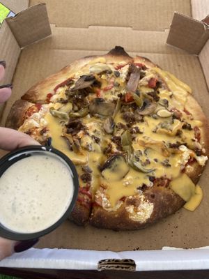 Pizza  at Fatty Vegan in Ventura