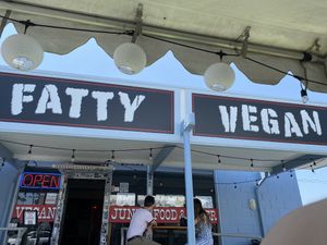 Signage at Fatty Vegan in Ventura