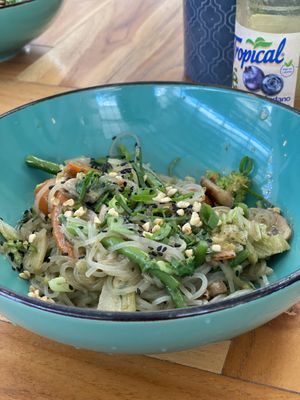 Curry noodle bowl at Eat Street in Santa Teresa
