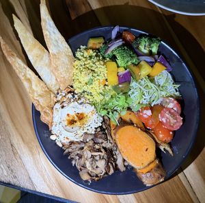 Harvest bowl  at Eat Street in Santa Teresa