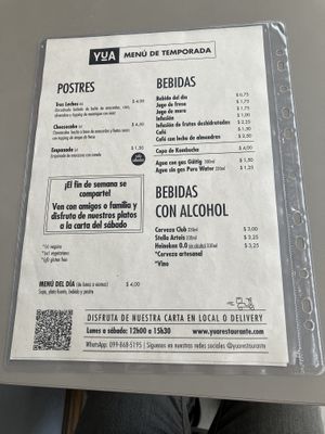 Awesome desserts and beverages  at YuA Restaurante in Cuenca