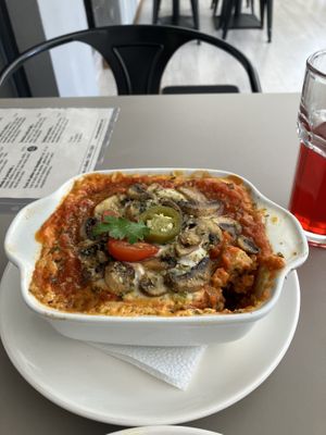 Mexican lasagna  at YuA Restaurante in Cuenca