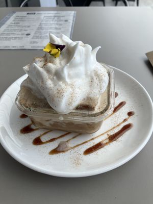 Tres leches for dessert  at YuA Restaurante in Cuenca