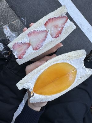 Strawberry sandwich   at fruits and season in Tokyo