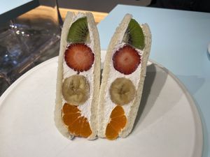 Mixed fruit sandwichh  at fruits and season in Tokyo