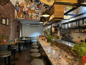 Inside  at Burgershack in Phnom Penh