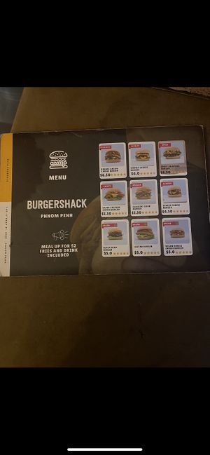   at Burgershack in Phnom Penh